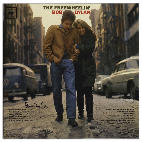 Bob Dylan Signed Album ''The Freewheelin' Bob Dylan'' -- With Roger Epperson COA